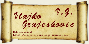 Vlajko Grujesković vizit kartica